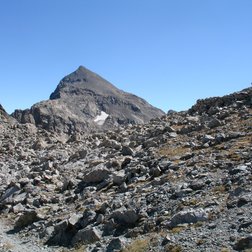 Le Mont Clapier et le pas de Pagari où, d'après certaines sources, passait une voie du sel (G. Bernardi/PNAM) 