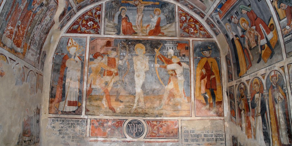 Fresques de la Chapelle de Venansson, vallée de la Vésubie (© Franck Guigo PNM)