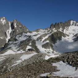 La cime des Tablasses et les Crêtes Savoie dans le haut vallon de Valasco (© Augusto Rivelli PNAM)